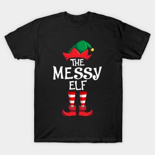 Messy Elf Matching Family Christmas T-Shirt